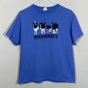 Beneficial T’s Kids Shirt 1999 Ben & Jerry’s Vermont’s Finest Ice Cream Promo T